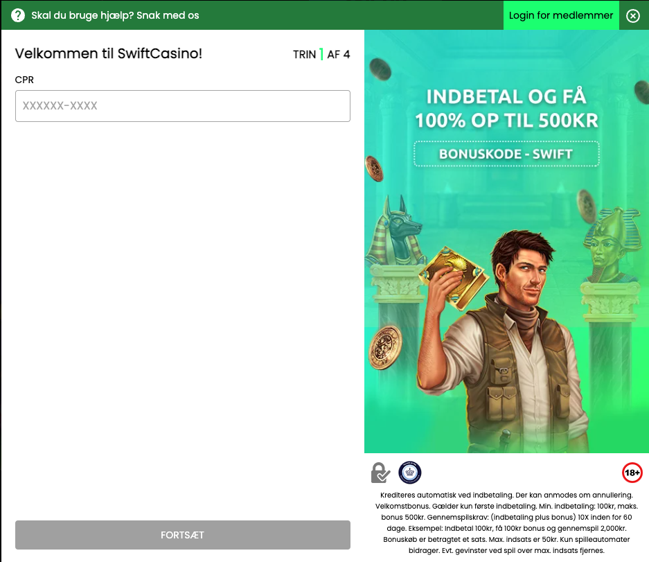 swift-casino-registrering