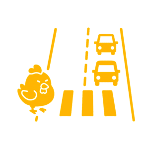 Chicken crossroad